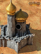Dragonlance Weis-Hickman 3D Printed Dice Tower - Fate's End Collection - Embark on Legendary Quests, Honoring Epic Narratives with Each Roll - Black / Yes- Include Random Dice Set