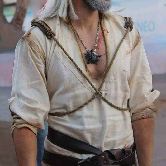 Witcher Geralt's white shirt - S