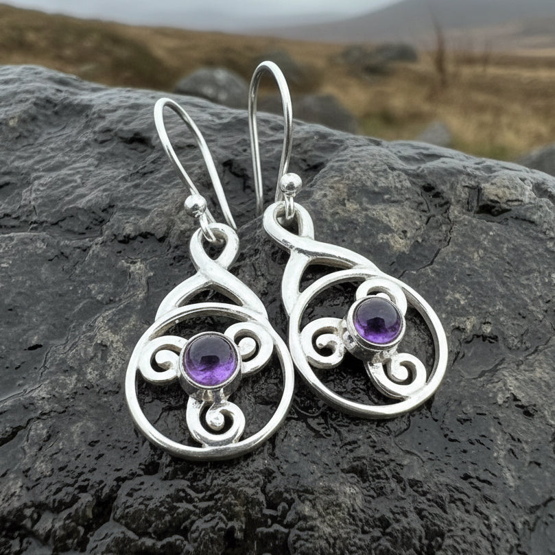 Moira Celtic Spiral Earrings