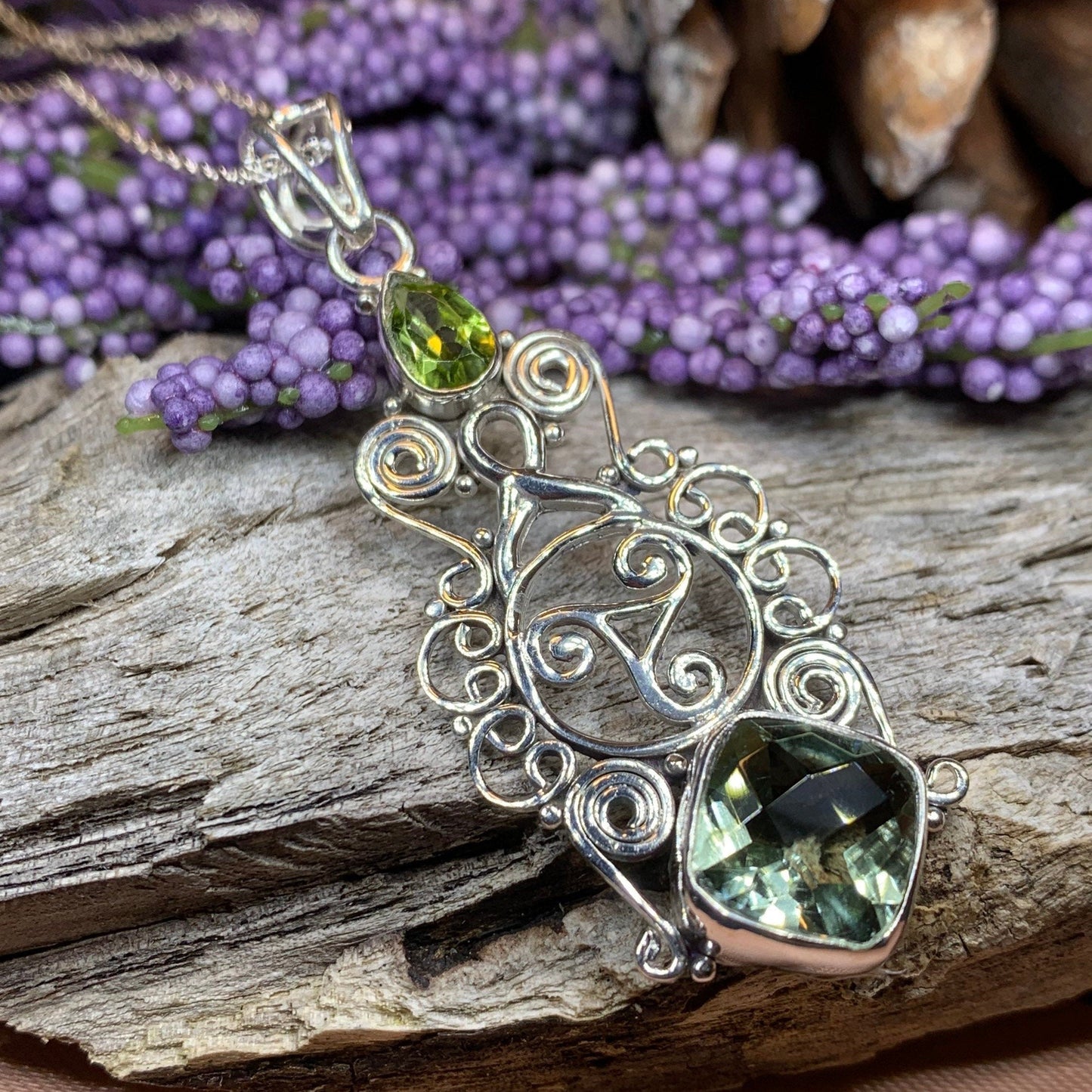 Rhyanna Celtic Spiral Necklace