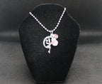 Pink Fairy Cat's Eye Necklace Crystal Witch Witchy Jewelry Witchcraft Wicca Wiccan Pagan Metaphysical