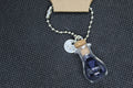 Blue Sandstone Luck Keychain Charm Zipper Pull Crystal Witch Witchy Jewelry Witchcraft