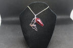Red Coffin Bat Necklace Necklace Crystal Witch Witchy Jewelry Witchcraft Wicca Wiccan Pagan Metaphysical