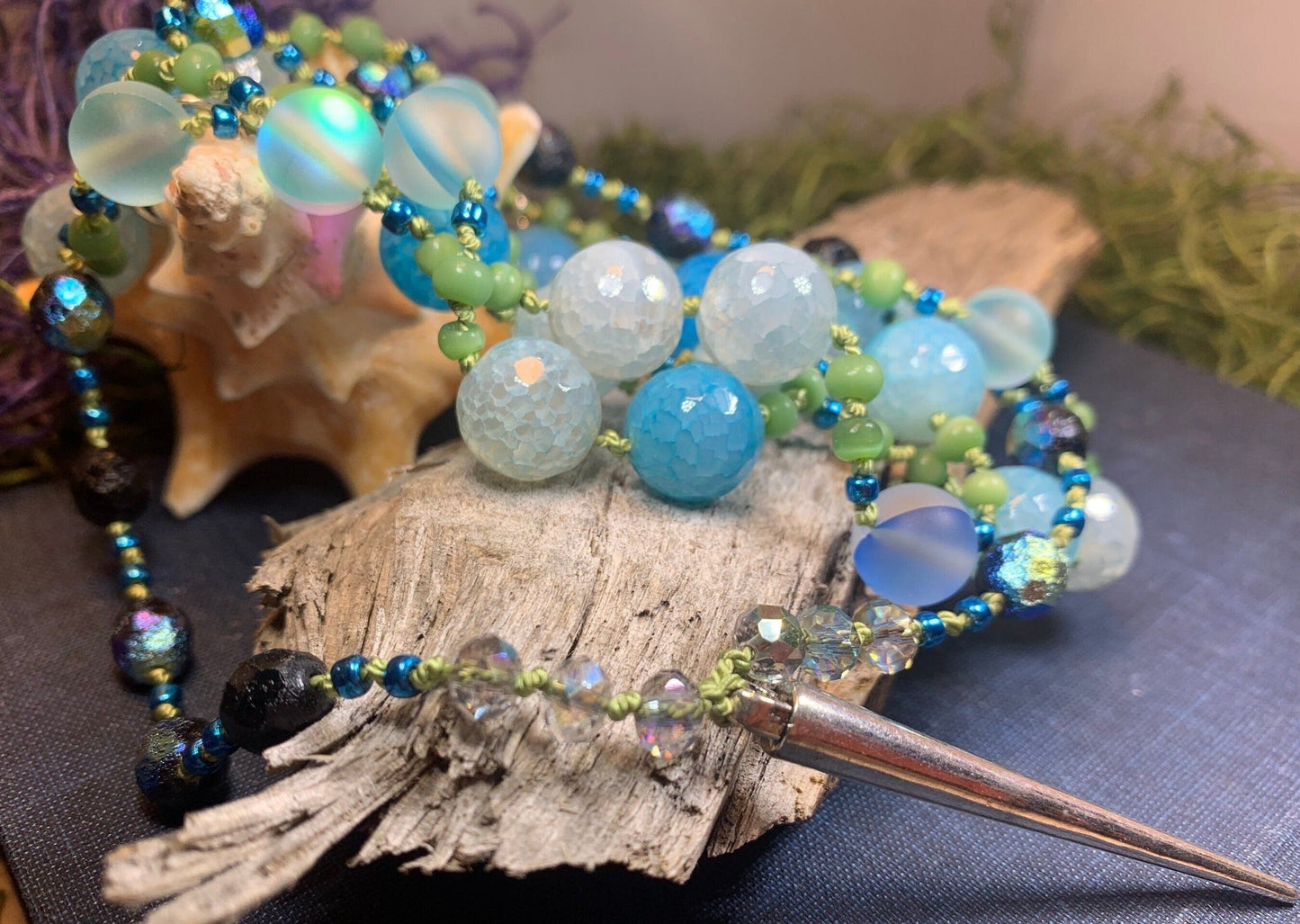 Seaside Moonglow Long Necklace