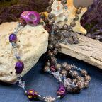 Purple Magic Long Beaded Necklace