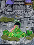 Mimic Castle 3D Printed Dice Tower- Fate's End Collection- Conquer the Mysteries of the Mimic Castle! - Black / Yes- Include Random Dice Set