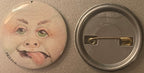 Vintage Pigulus Gross-Out Monster Pin 📌 Pig-Nosed Baby Face Pinback Button, Weird Retro Collectible