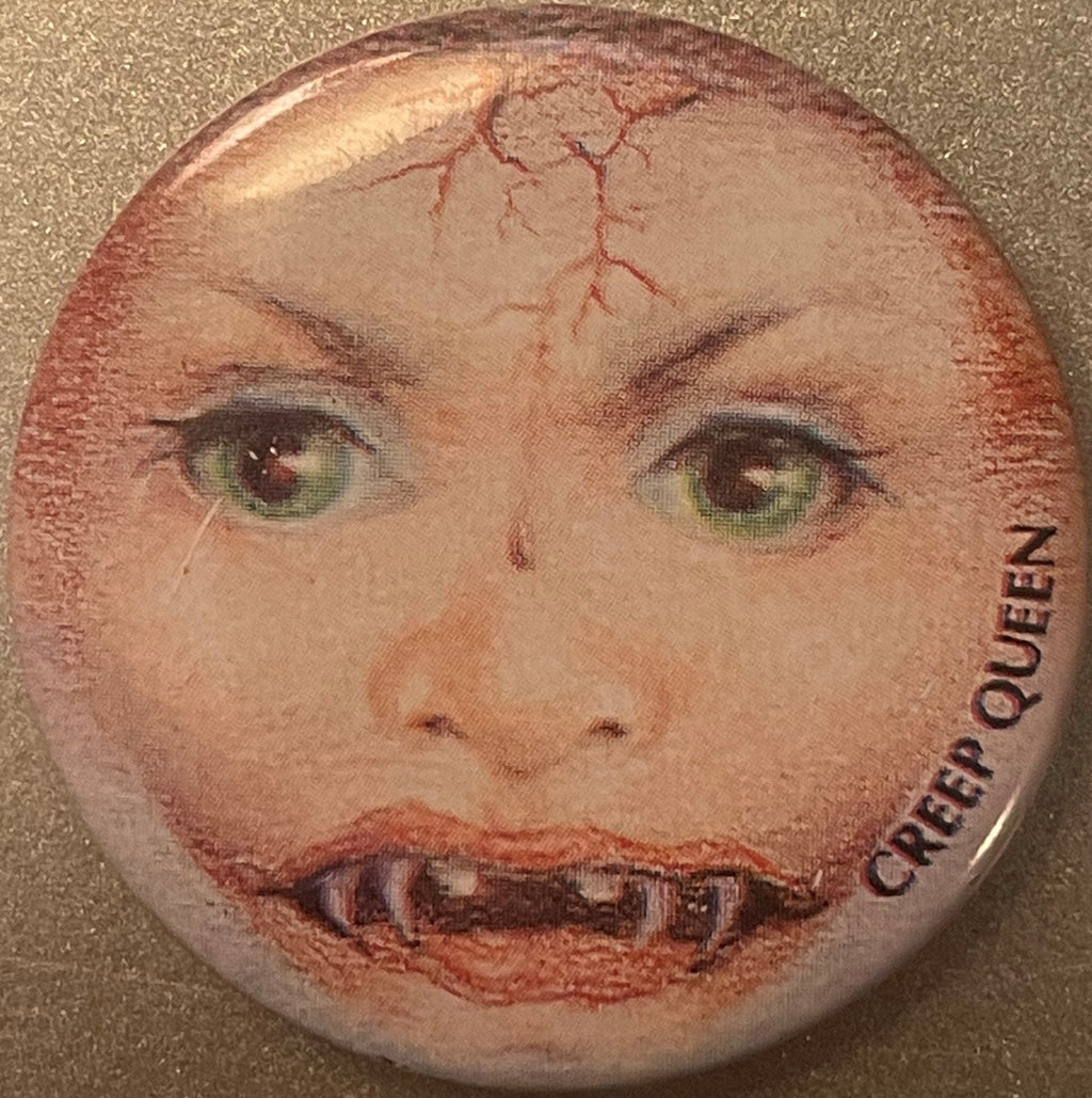 Vintage 1980s Creep Queen Pin 📌 Madballs and Garbage Pail Kids Inspired