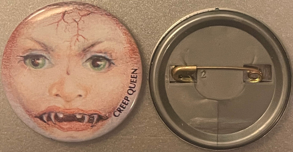 Vintage 1980s Creep Queen Pin 📌 Madballs and Garbage Pail Kids Inspired