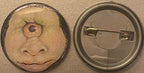 Vintage 1980s Ocufungus Gross-Out Monster Pin 📌 One-Eyed Cyclops Pinback Button, Weird Retro Collectible