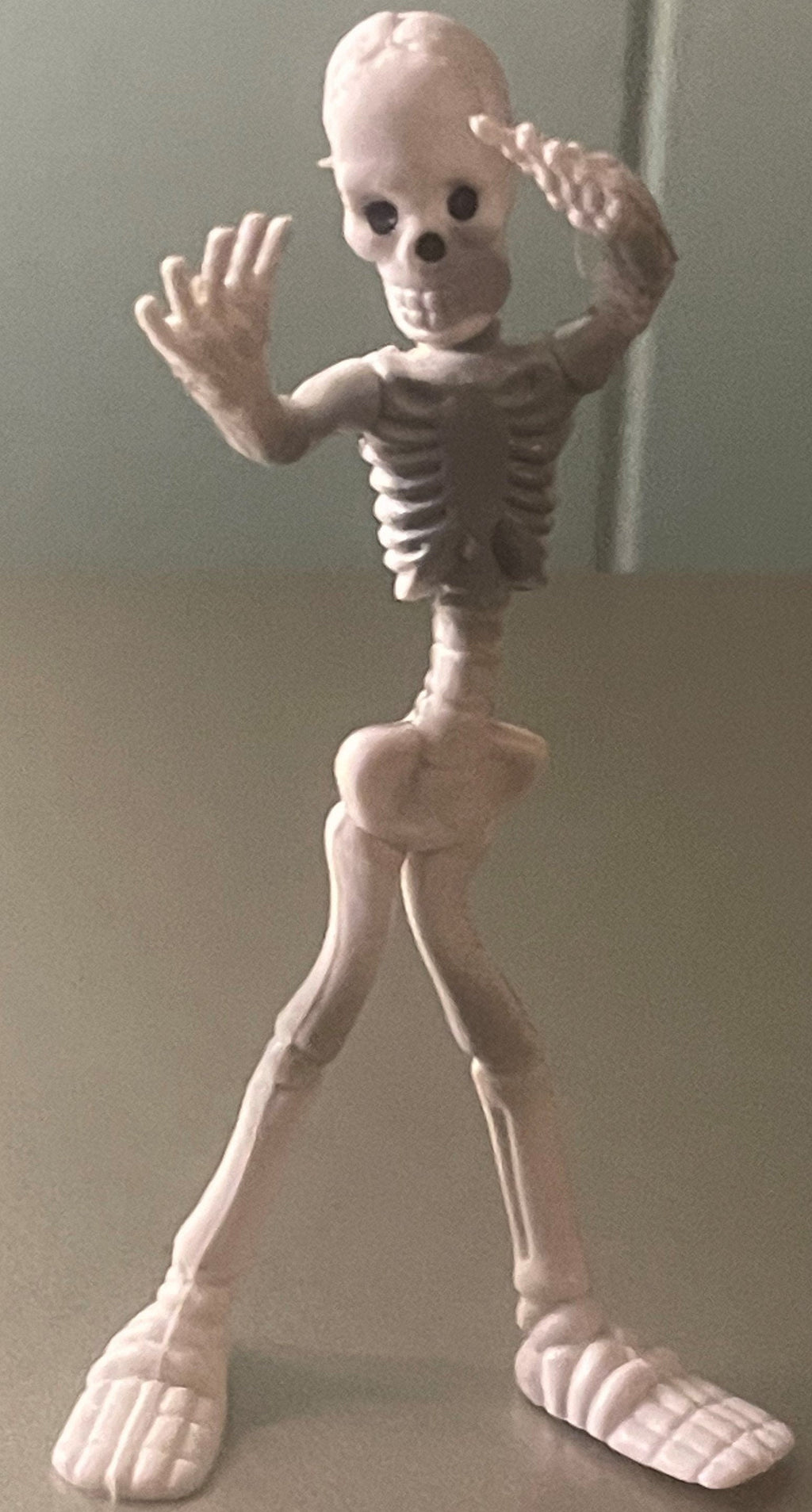 Vintage I Spy Bendable Skeleton Figure — NOS 1980s Poseable Toy