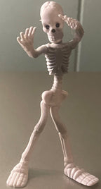 Vintage I Spy Bendable Skeleton Figure — NOS 1980s Poseable Toy