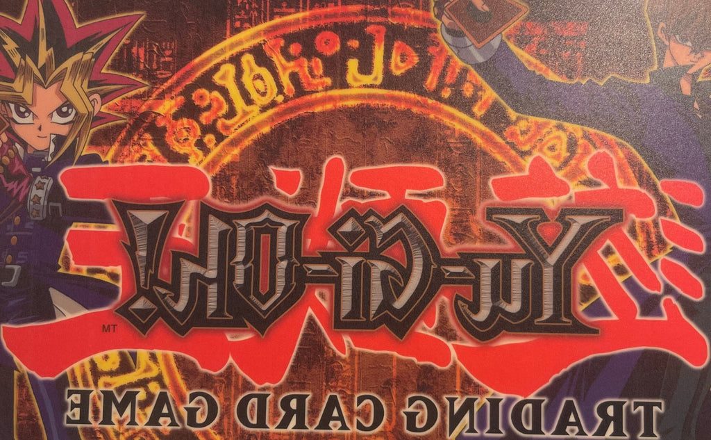 Retro Yu-Gi-Oh! 🃏 Trading Card Game "Sold Here" Window Cling Konami Yugi Kaiba Store Display Sign American Made