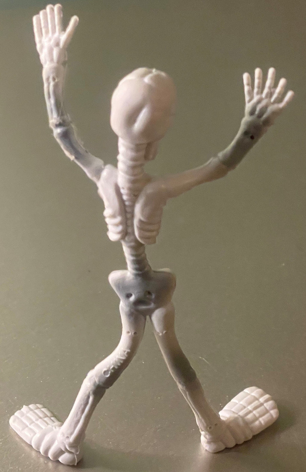 Vintage I Spy Bendable Skeleton Figure — NOS 1980s Poseable Toy