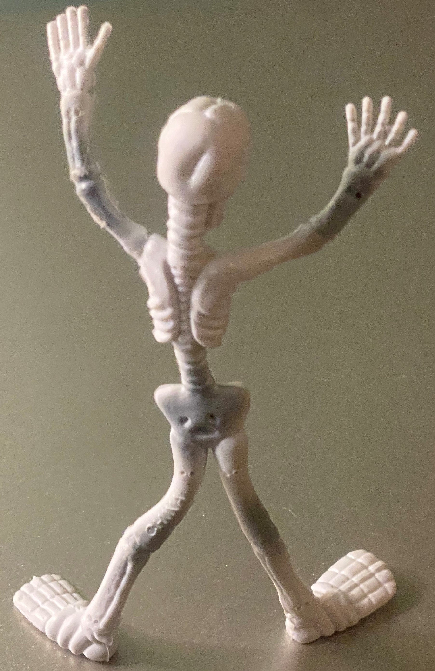 Vintage I Spy Bendable Skeleton Figure — NOS 1980s Poseable Toy