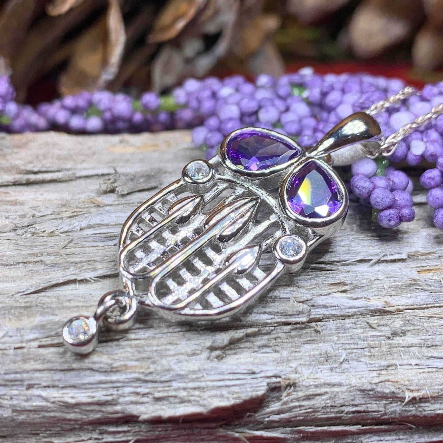 Cairn Tassel Mackintosh Amethyst Necklace - 18