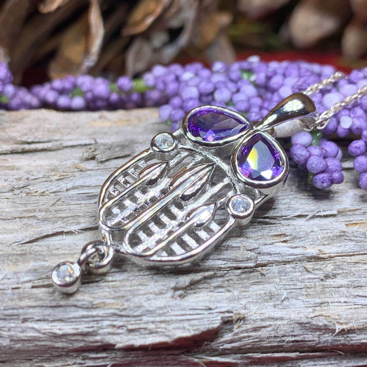 Cairn Tassel Mackintosh Amethyst Necklace - 18
