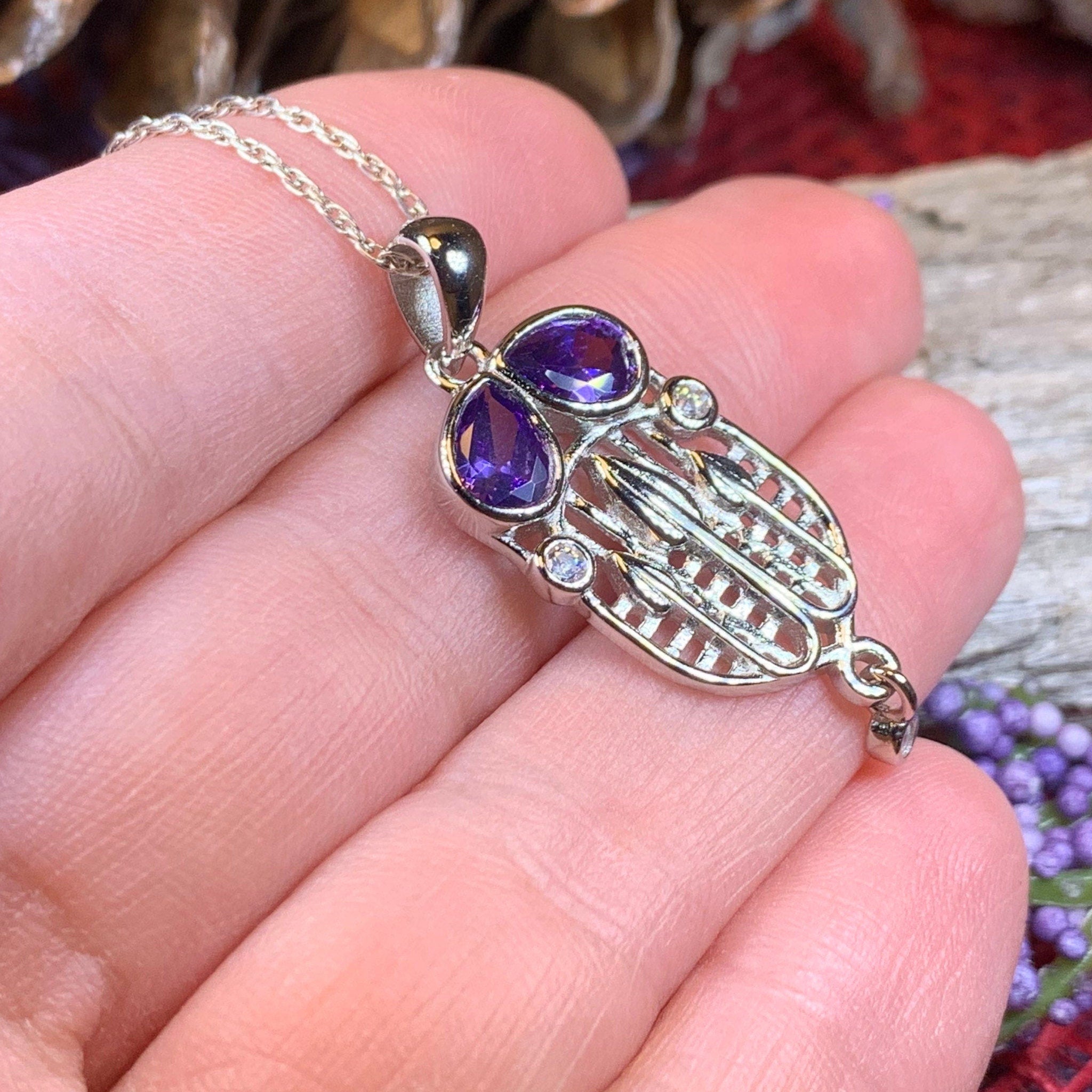Cairn Tassel Mackintosh Amethyst Necklace