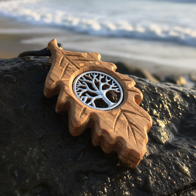 Weirwood Irish Oak Tree of Life Necklace