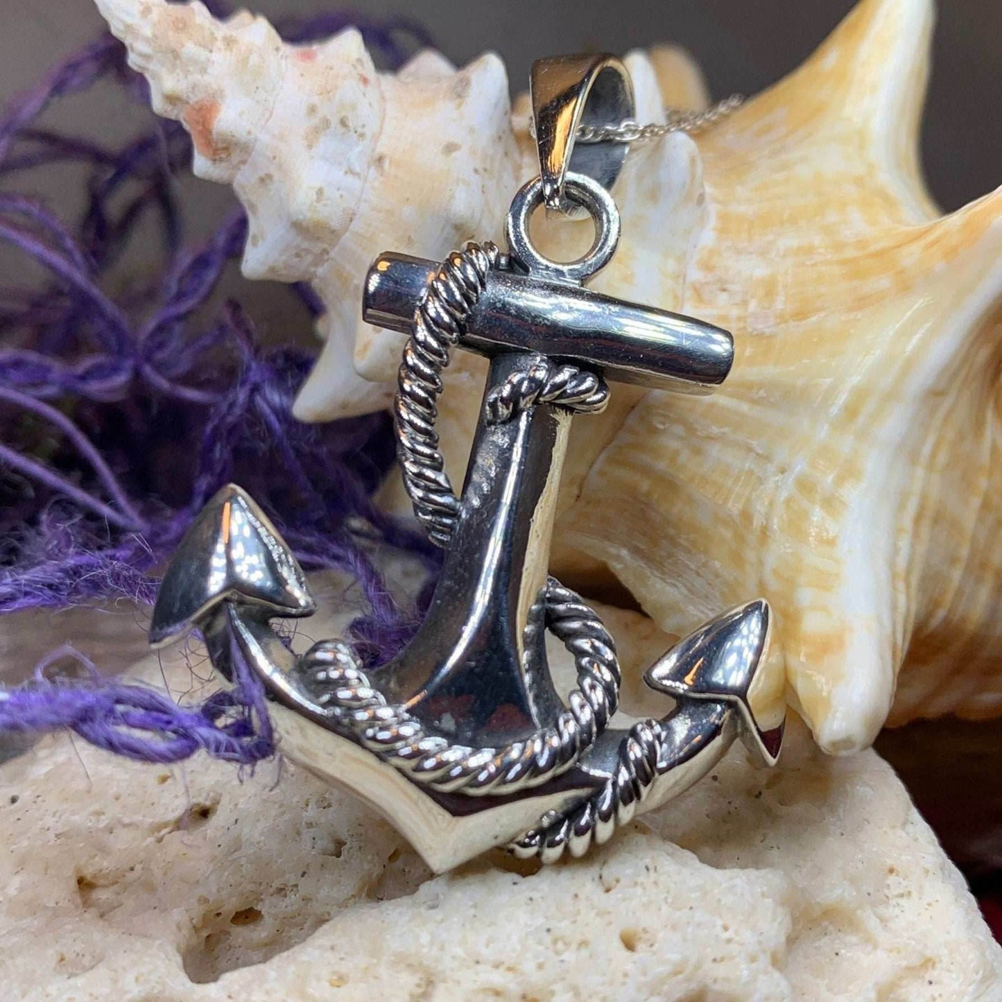 Pittenweem Anchor Necklace - 18