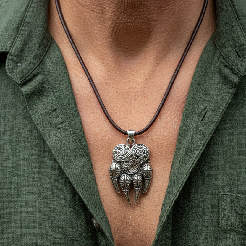 Mathan Celtic Bear Claw Necklace