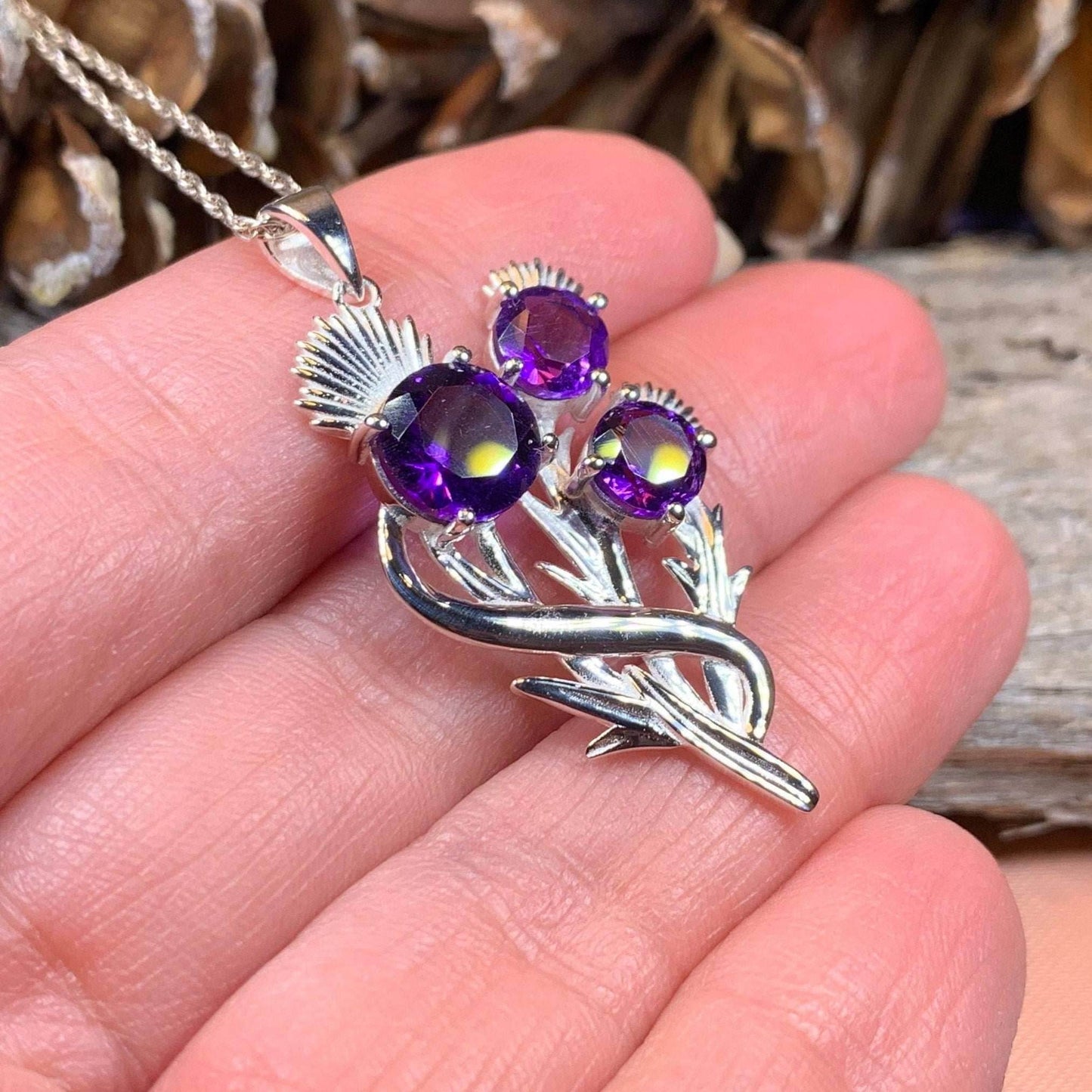 Cairn Croy Thistle Necklace - 18