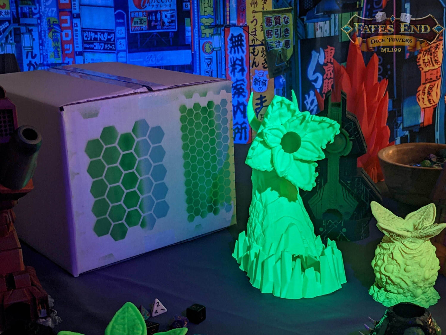 Cyberpunk Nexus Box| Cyberpunk Sci-Fi Mystery Loot Box | Dice Tower | RPG Dice Jail | DnD Can Holder | Player Gifts - Enter the Future! - Hand Painted Items