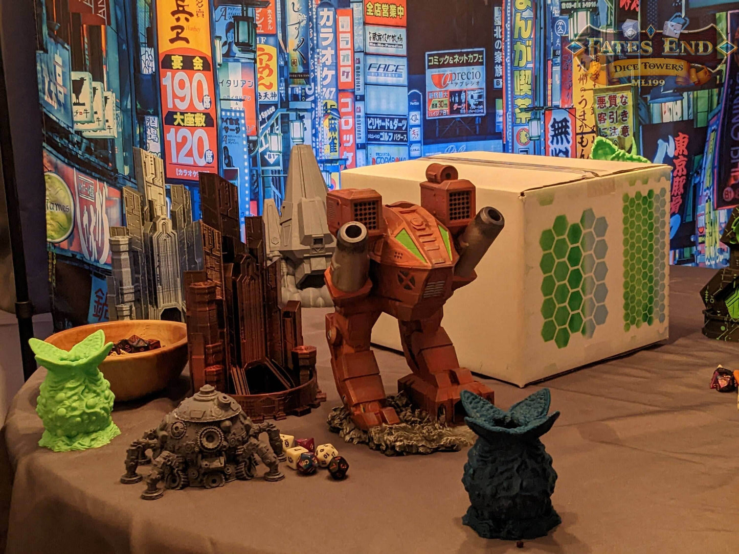 Cyberpunk Nexus Box| Cyberpunk Sci-Fi Mystery Loot Box | Dice Tower | RPG Dice Jail | DnD Can Holder | Player Gifts - Enter the Future! - Hand Painted Items