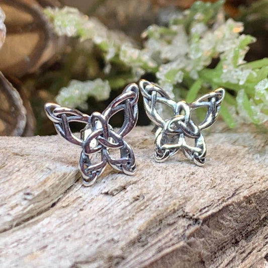 Celtic Butterfly Post Earrings - 