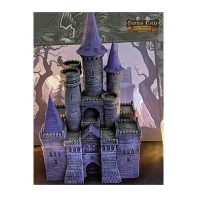 Vampire 3D Printed Dice Tower - Fate's End Collection - Cast Rolls in the Shadows of Immortal Elegance and Dark Desires! - Black / Yes- Include Random Dice Set