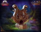 Bard's Lyre Dice Tower - Fate's End Collection - Echoes of Epic Tales with Every Dice Serenade. - Black / Yes- Include Random Dice Set