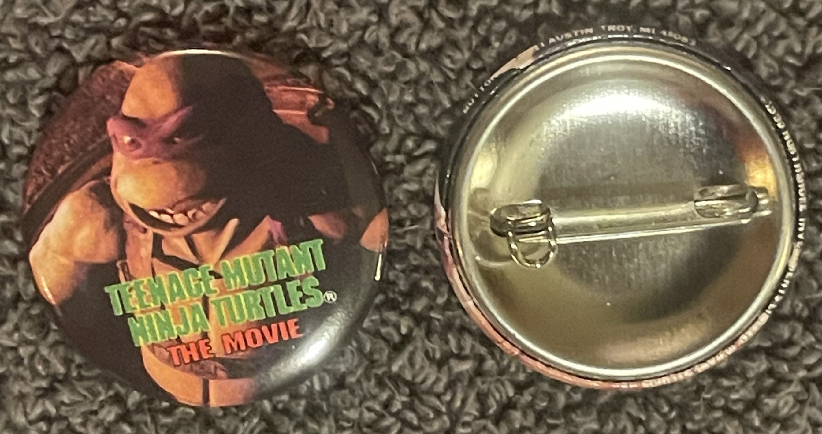 Rare Teenage Mutant Ninja Turtles 1990 Movie Collectible Pins
