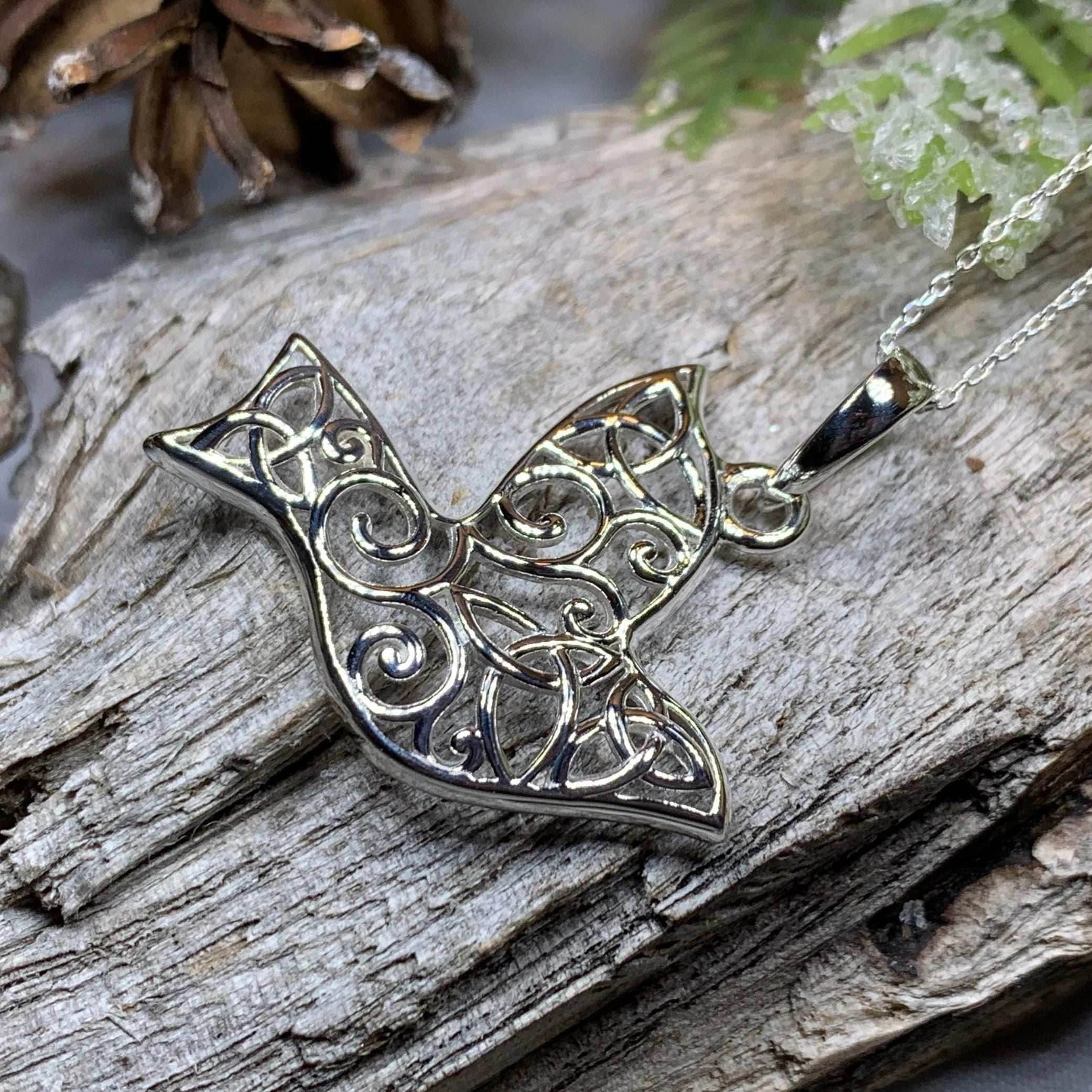 Trinity Knot Dove of Peace Necklace - 