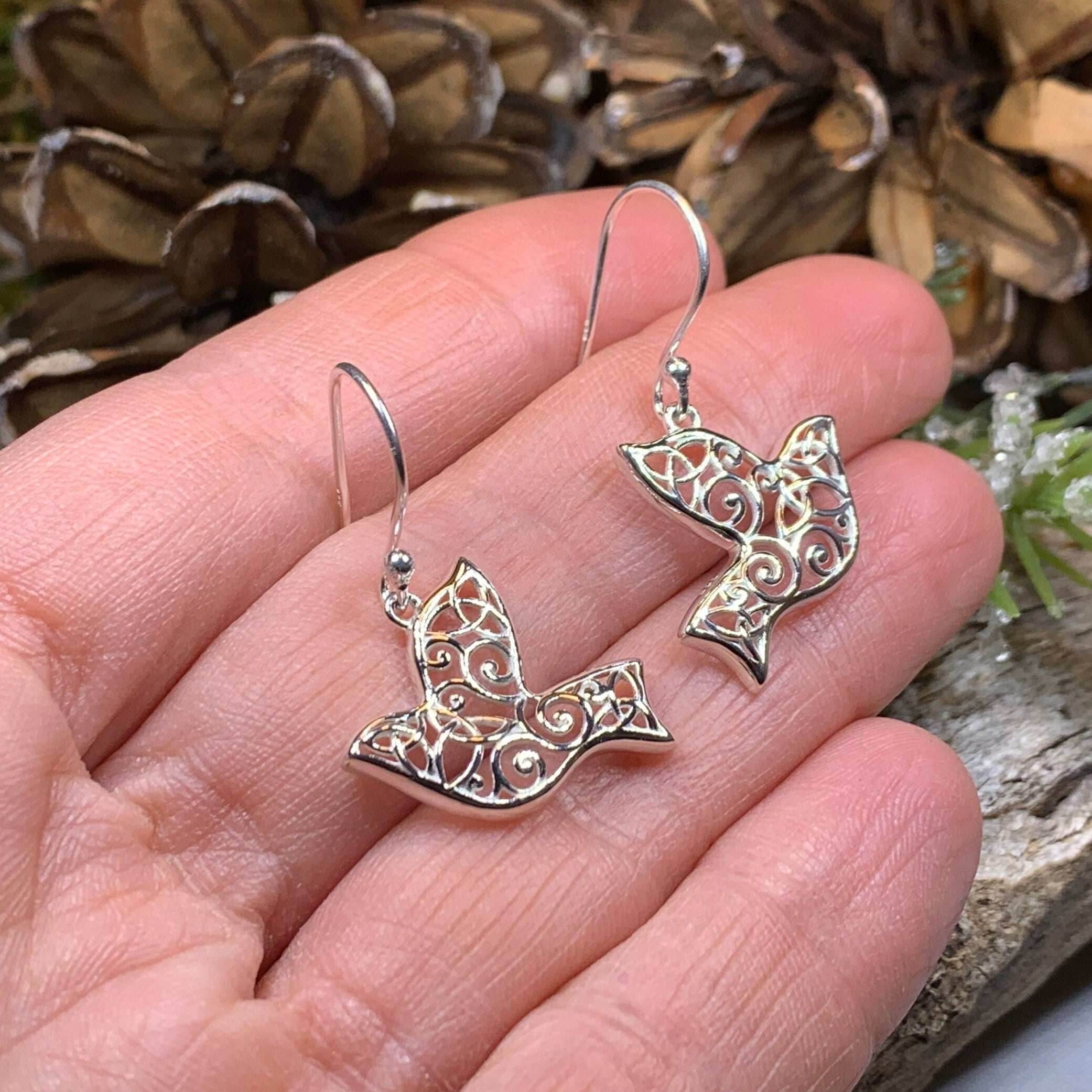 Celtic Dove Earrings - 
