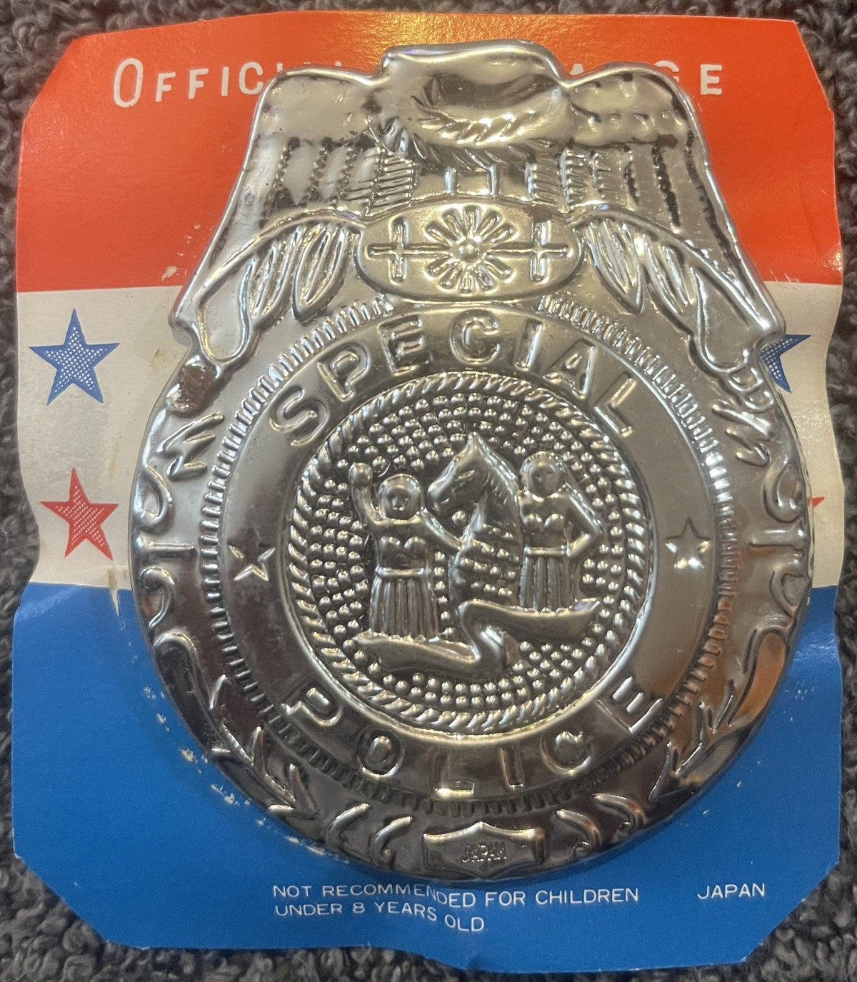Rare 1950s Tin Special Police Badge Antique Gift for Collectors