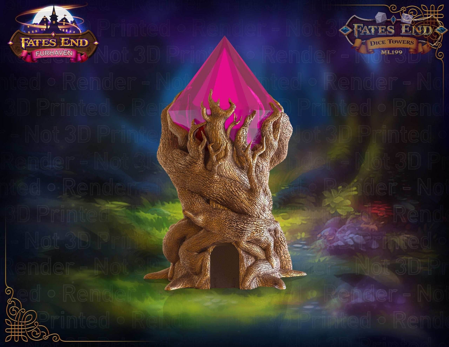 Druid's Focus-Dice Tower-Fate's End - Black