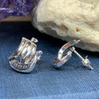 Viking Ship Post Earrings - 