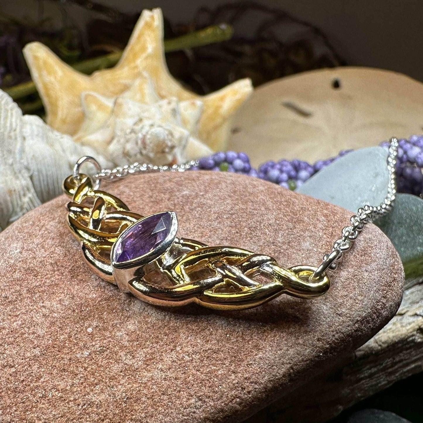 Brielle Celtic Love Knot Necklace - 