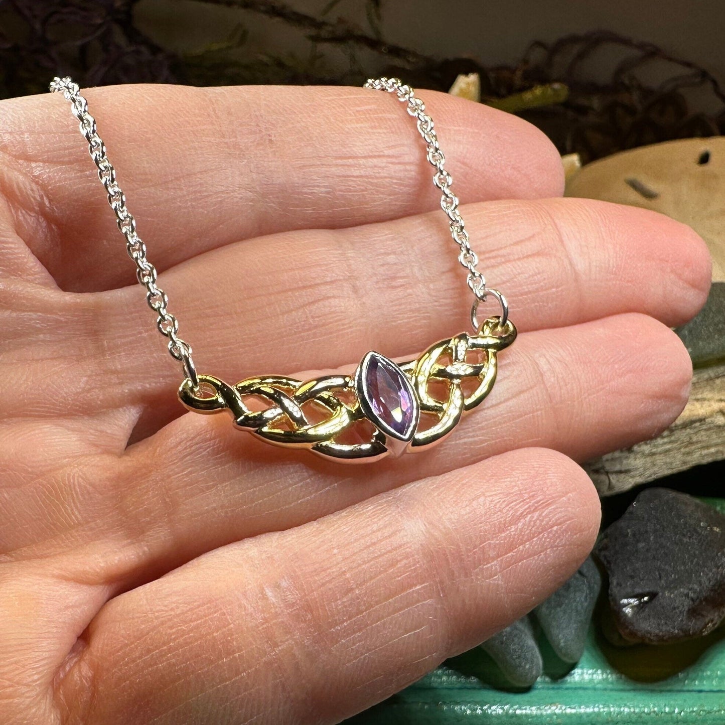 Brielle Celtic Love Knot Necklace