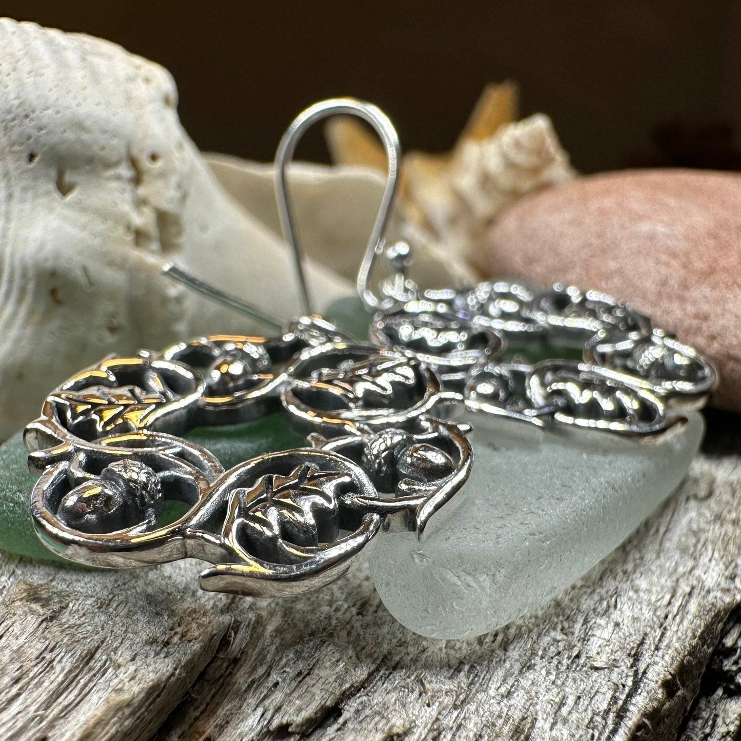 Oak Leaf Wreath Earrings