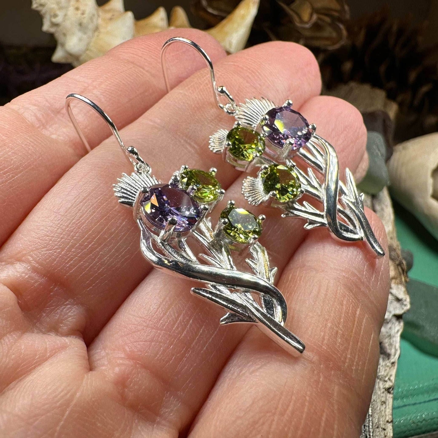 Cairn Elegant Thistle Earrings - 