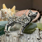 Shavella Celtic Cat Necklace - 18