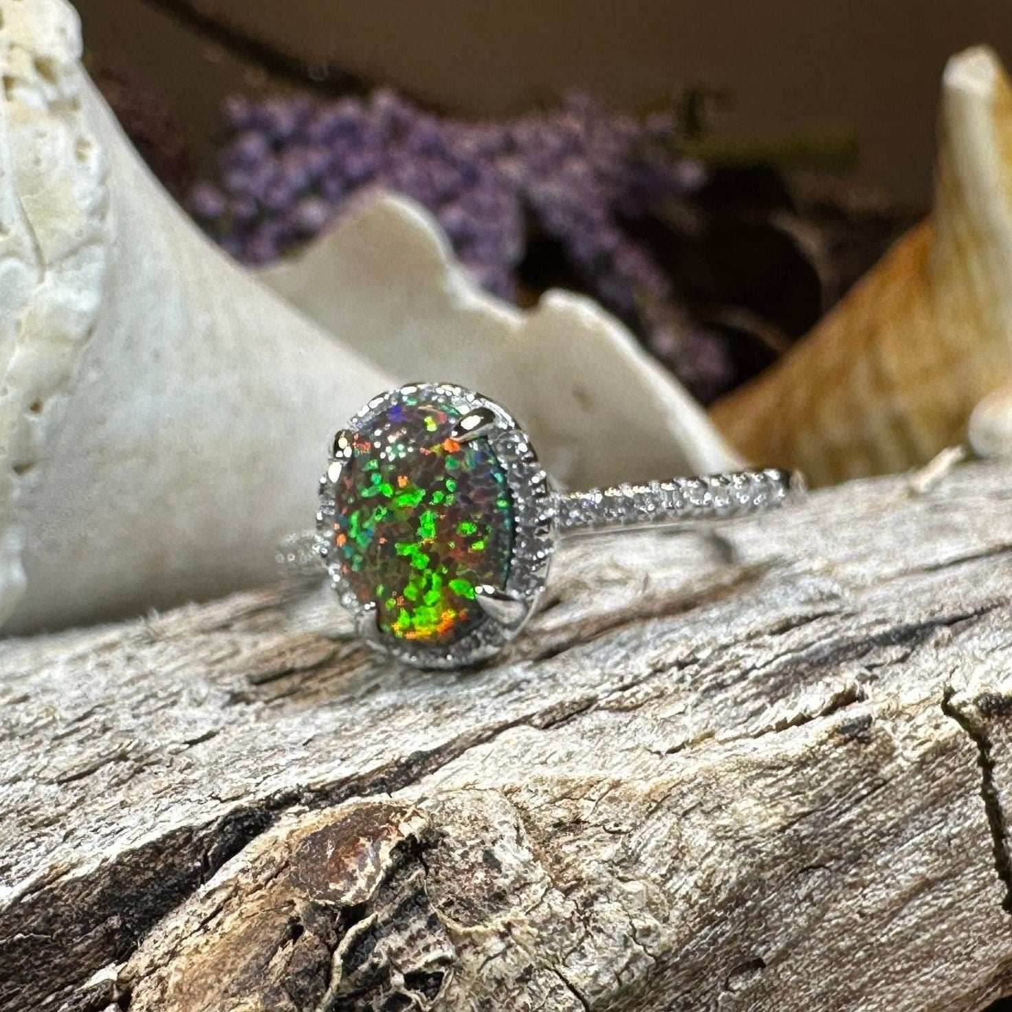 Tamara Opal Engagement Ring - 5