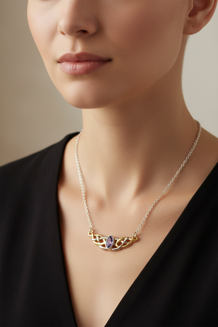 Brielle Celtic Love Knot Necklace