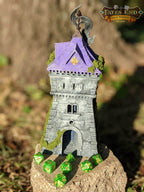 Ranger 3D Printed Dice Tower - Fate's End Collection - Guiding your Arrows to their True Targets! - Black / Yes- Include Random Dice Set