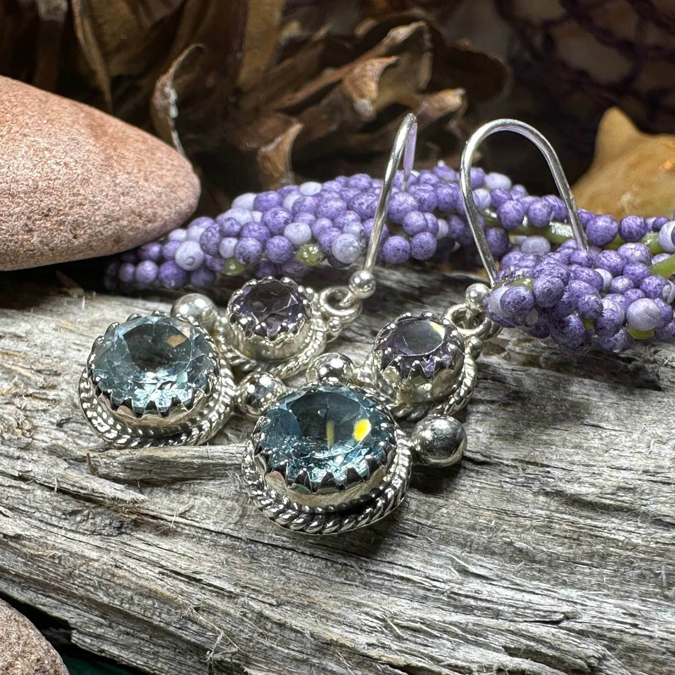 Courtly Love Amethyst Earrings - 