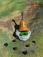Bell of Bugs Dice Tower - Fate's End Collection - Summon Nature's Melodies and Mysteries with Every Ring. - Black / Yes- Include Random Dice Set
