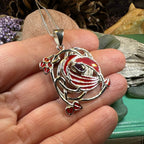 Red Flower Mackintosh Necklace