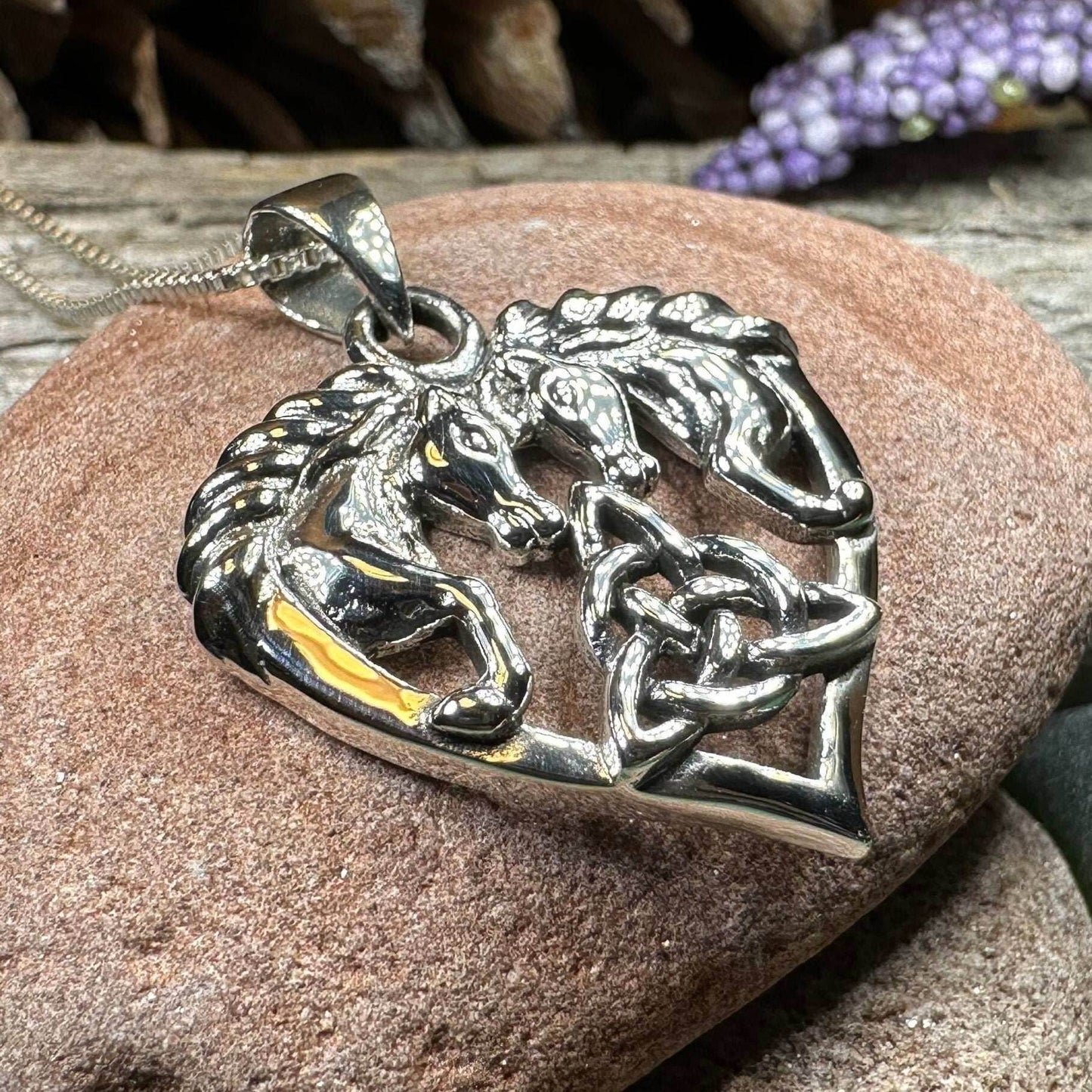Cheval Celtic Horse Necklace - 18