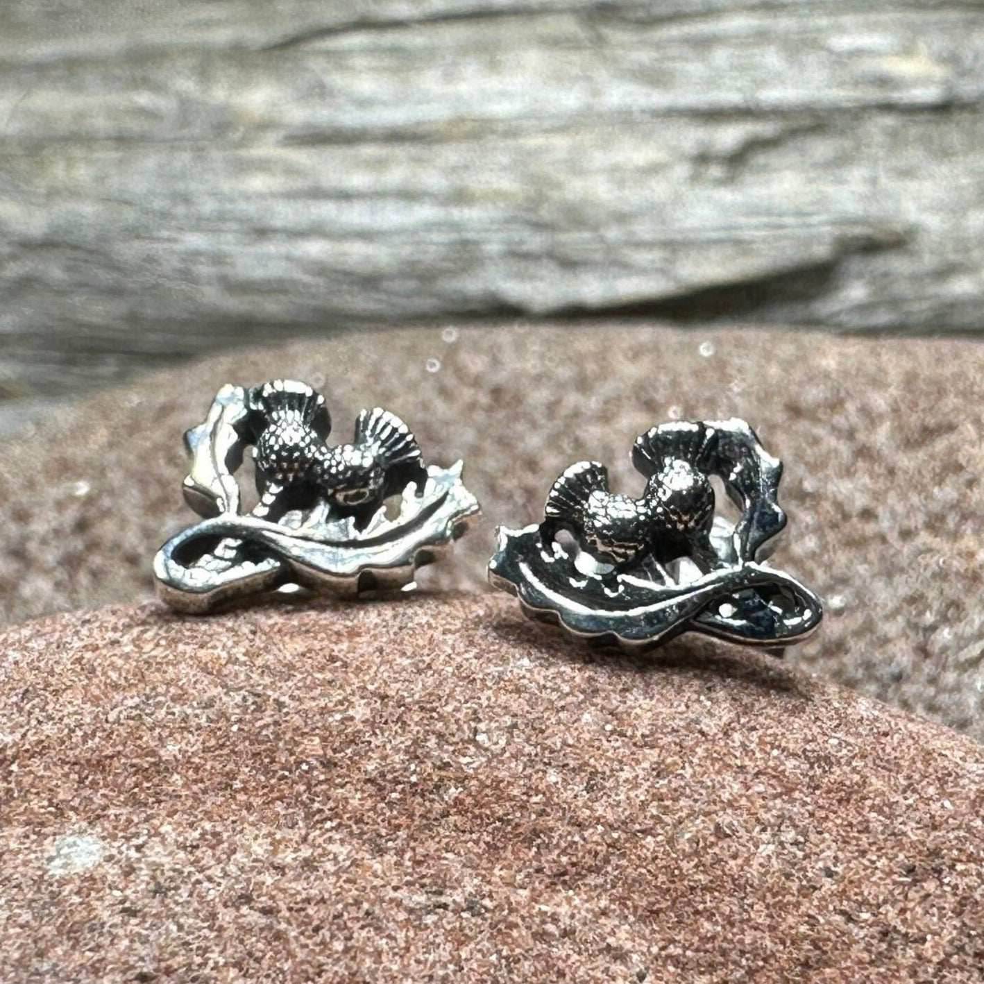 Petite Double Thistle Earrings - 